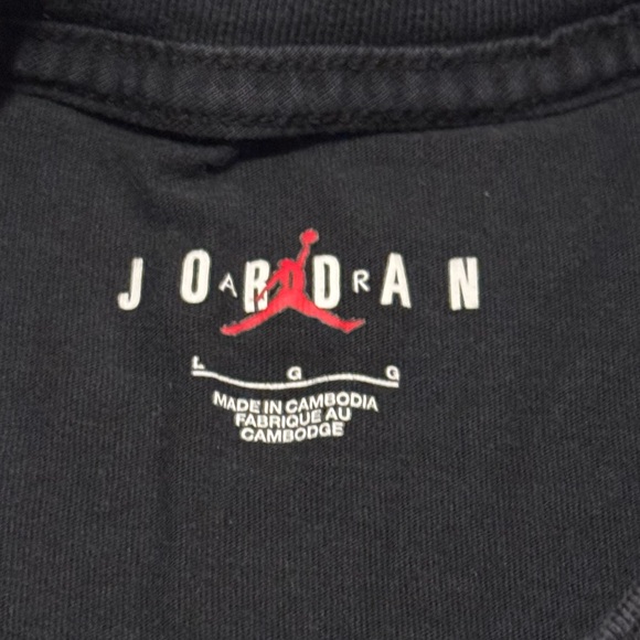 Jordan Flight Collection Black Essentials T-Shirt Size Large - Picture 3 of 4